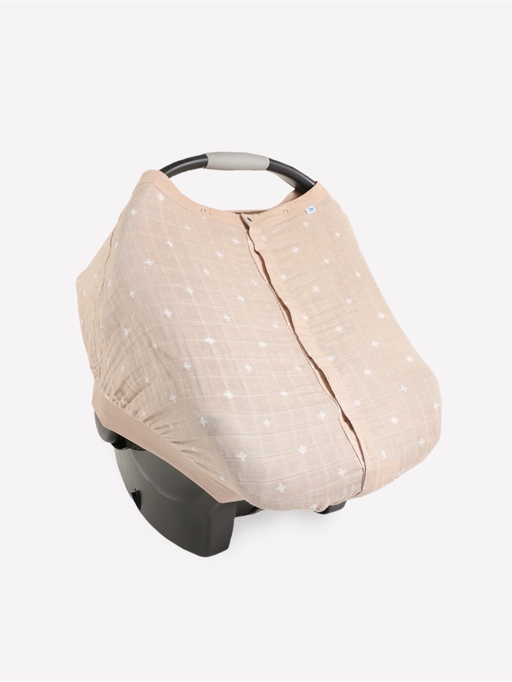 Little Unicorn Soft Beige Muslin Magnetic Car Seat Cover
